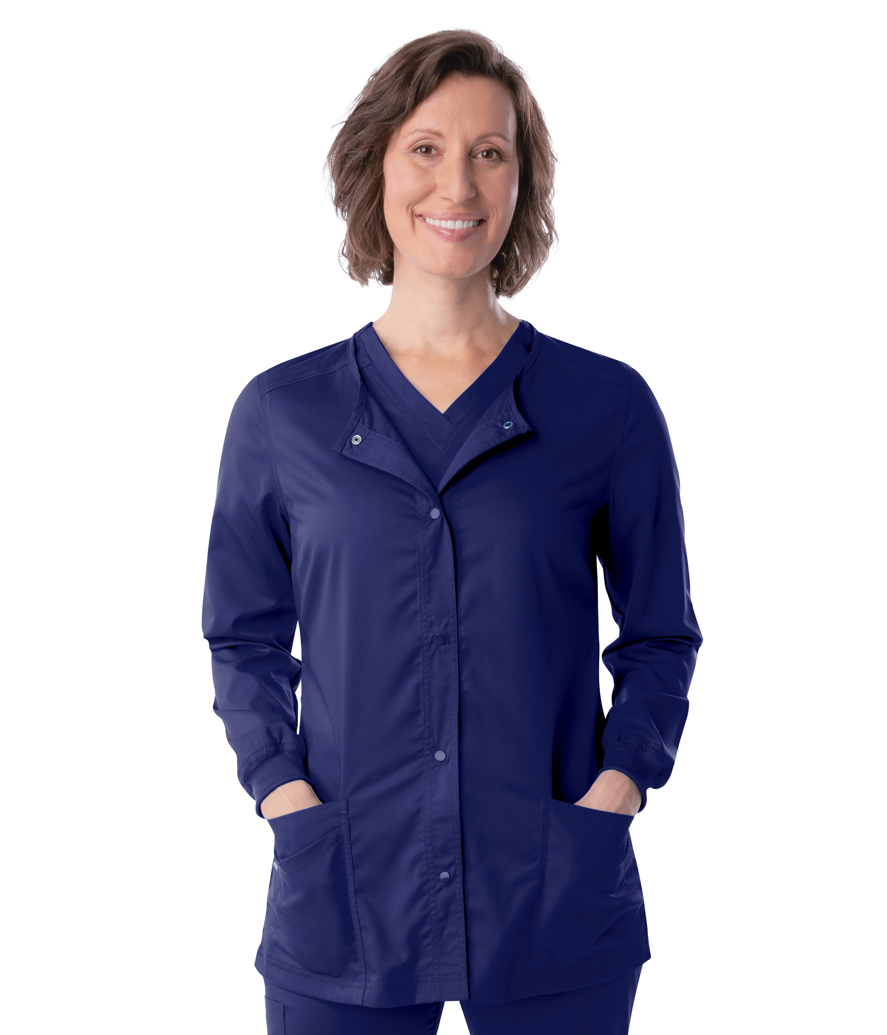 3038 Womens Snap Front Warm-Up (Discontinued)