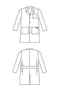 3124 Mens Twill Lab Coat