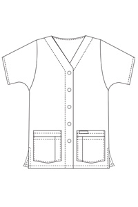 8232S Snap Front Tunic