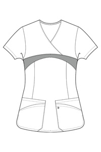 9042 Rib Front Bodice Yoke Top (Discontinued)
