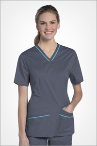 9049 Womens Uflex Crossover V-Neck Top (Discontinued)