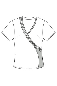 9518 Double Cross Piping Top (Discontinued)