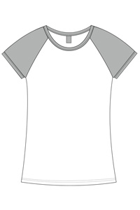 9526 Two Tone Tee (Discontinued)