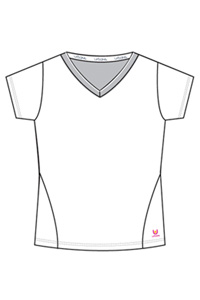 9541 Knit Logo V-Neck Top (Discontinued)