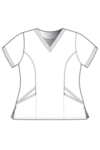 9576 Ella Double V-Neck Tunic (Discontinued)
