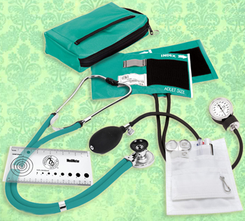 A5 Prestige Medical Premium Aneroid Sphygmomanometer/Sprague Nurse Kit