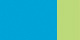 Riviera Blue with Green Apple Trim