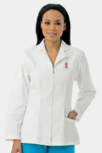 3109 Zipper Waist Wrap Lab Coat (Discontinued)