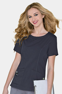 9006 Coverstitched Crew Top (Discontinued)