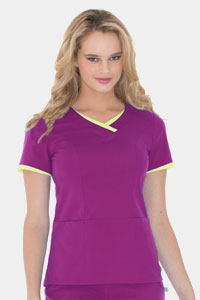 9007 Tipped V Neck Top (Discontinued)