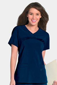 9042 Rib Front Bodice Yoke Top (Discontinued)