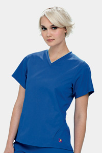 9541 Knit Logo V-Neck Top (Discontinued)