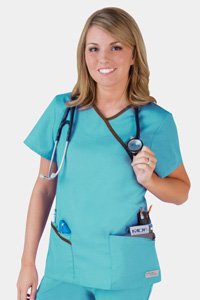 9568 Contrast Wrap Around Tunic (Discontinued)