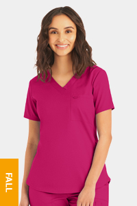 LT107 ProFlex Womens 2-Pocket V-Neck Top