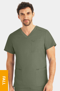 LT109 ProFlex Mens 4-Pocket V-Neck Top