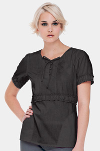 9542 Pintuck Ruffle Tunic (Discontinued)