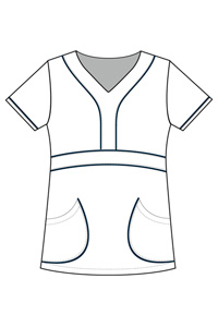 9546 Multi-Colored Piping Tunic (Discontinued)