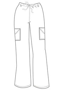 9702 Petite Slant Cargo Pocket Pant (Discontinued)