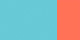 Aqua/Sunset Coral