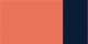 Coral/Navy